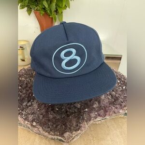 Stussy Blue Hat with Light Blue 8 ball Logo hard to find.streetwear Y2K